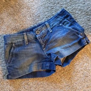 American Eagle Denim Shorts, size 0